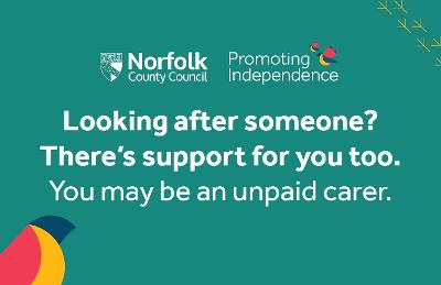 Looking after someone? (business card)